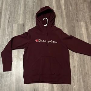 maroon champion hoodie
